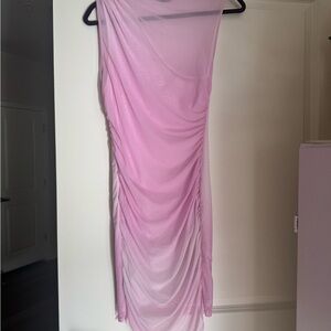 Zara Soft Pink Mesh Dress